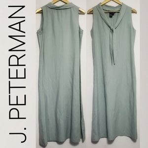 NWOT* J.PETERMAN Silk Linen Mid Length Dress